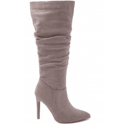 Faux suede boot
