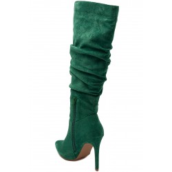 Faux suede boot