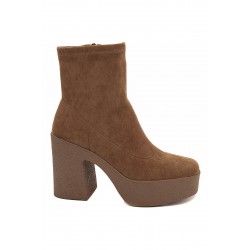 Ankle boot in faux suede