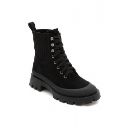 Ankle boot in faux suede