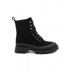 Ankle boot in faux suede