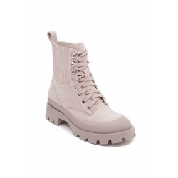 Ankle boot in faux suede