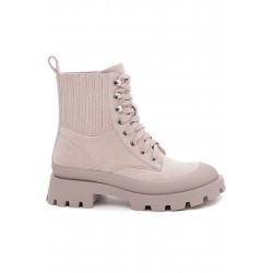 Ankle boot in faux suede
