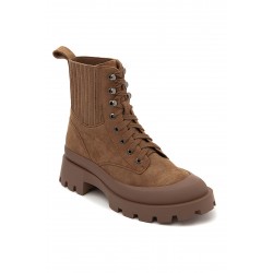 Ankle boot in faux suede