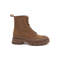 Ankle boot in faux suede