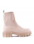 Children's ankle boot in mixed materials