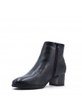 Faux leather ankle boot