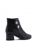 Faux leather ankle boot