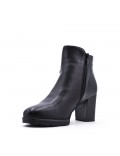 Faux leather ankle boot