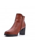 Faux leather ankle boot