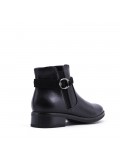 Faux leather ankle boot