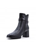 Faux leather ankle boot