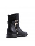 Ankle boot in a mix of materials for autumn and winter