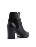 Faux leather ankle boot