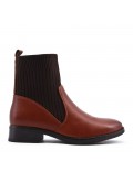 Ankle boot in a mix of materials for autumn and winter