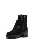 Ankle boot in faux suede