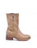 Faux suede boot