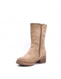 Faux suede boot