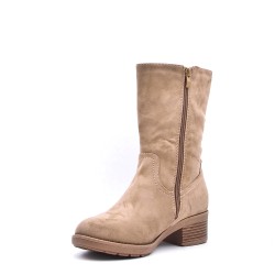 Faux suede boot