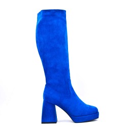 Faux suede boot