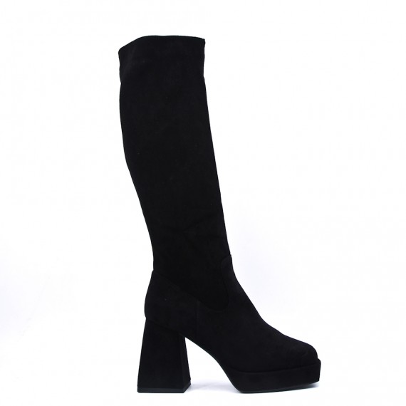 Faux suede boot