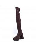 Faux suede boot