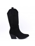 Faux suede boot