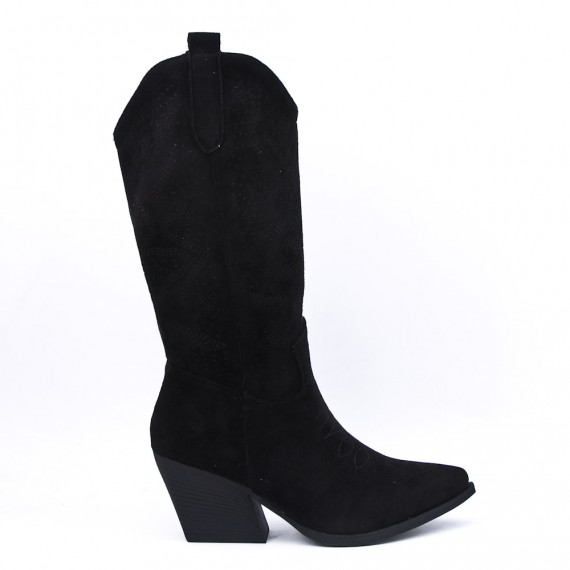 Faux suede boot