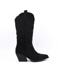 Faux suede boot