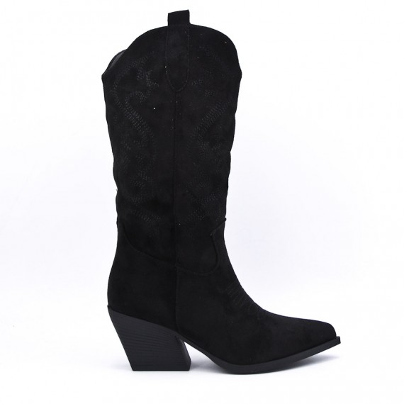 Faux suede boot