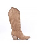 Faux suede boot