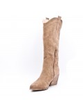 Faux suede boot