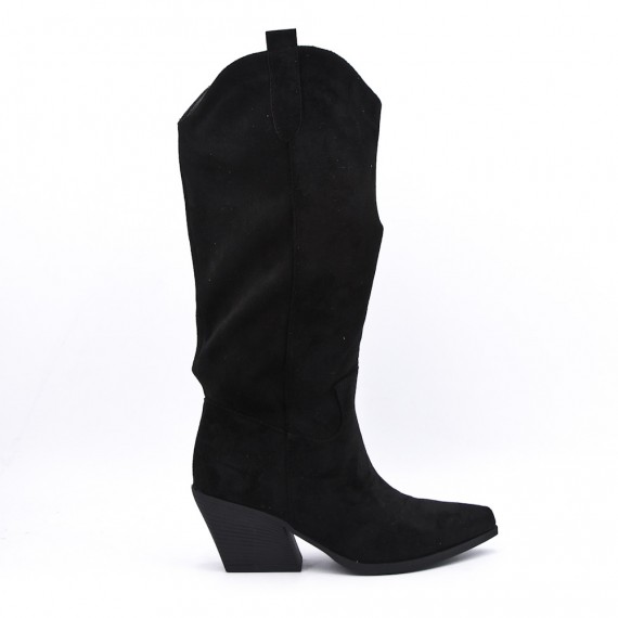 Faux suede boot