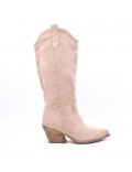 Faux suede boot