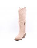 Faux suede boot