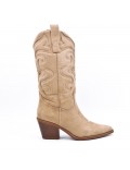 Faux suede boot