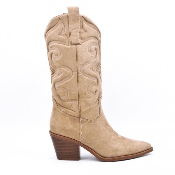 Faux suede boot