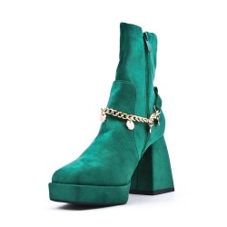 Ankle boot in faux suede