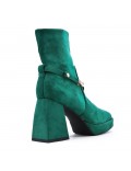 Ankle boot in faux suede