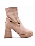 Ankle boot in faux suede