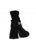 Ankle boot in faux suede