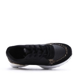 Basket en simili cuir pour femme