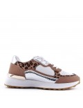 Women's faux leather sneaker