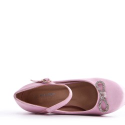 Girl's mixed materials sandal