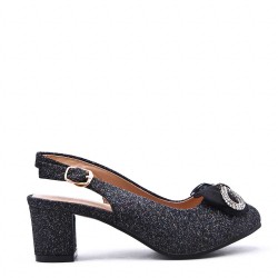 Girl's mixed materials sandal