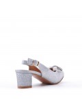 Girl's mixed materials sandal