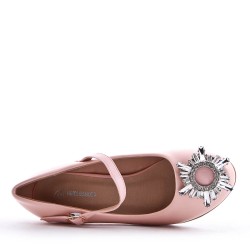 Girl's mixed materials sandal