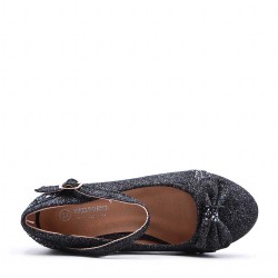 Girl's mixed materials sandal