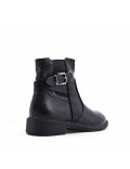 Faux leather ankle boot