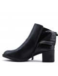 Faux leather ankle boot